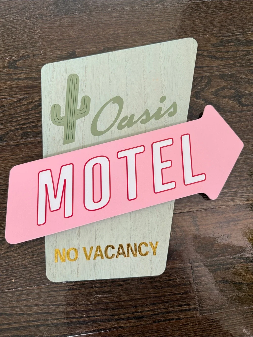 Retro Oasis MOTEL No Vacancy Wall Sign - Target